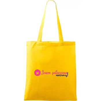 Jsem princezna, neotravuj! - Taška bavlněná - 42 x 38 cm ( Žlutá )