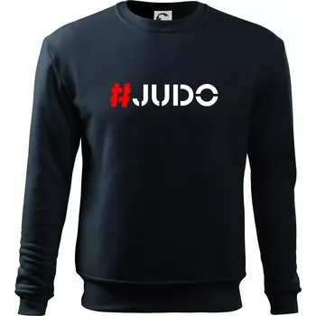 Judo Hashtag - Mikina Essential dětská - 146 cm/10 let ( Námořní modrá (velmi tmavá - téměř černá) )