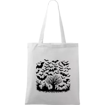 Strašidelný les - Taška bavlněná - 42 x 38 cm ( Bílá )