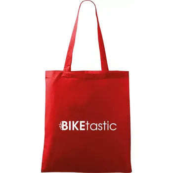 Nákupní taška Bike nápisy Biketastic - Taška bavlněná - 42 x 38 cm ( Červená )