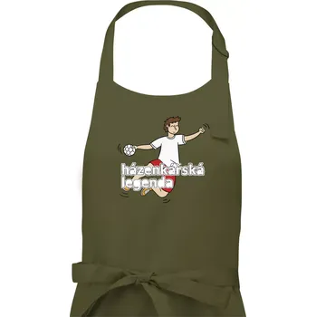 Kuchyňská zástěra Házenkářská legenda - Pánská zástěra na vaření - Univerzální velikost ( Khaki )