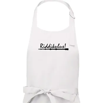 Kuchyňská zástěra Harry - Riddikulus - Dámská zástěra na vaření - Univerzální velikost ( Bílá )