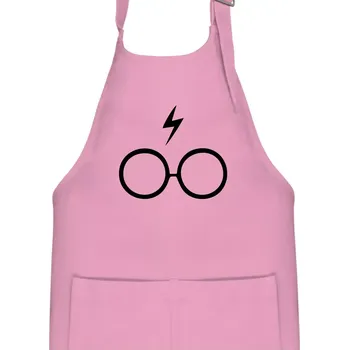 Kuchyňská zástěra Harry - Brýle - Dětská zástěra na vaření - Univerzální velikost ( Růžová )
