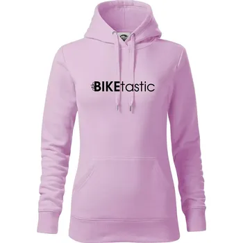 Dámská mikina Bike nápisy Biketastic - Mikina dámská Cape s kapucí - XS ( Orchid )