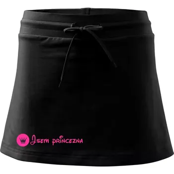 Dámská sukně Jsem princezna (samotné) - Sportovní sukně - two in one - XS ( Černá )