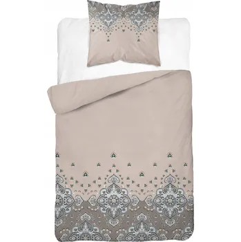 Povlečení Detexpol Povlečení bavlněné s ornamentem béžové 5338A 140x200cm 100% bavlna