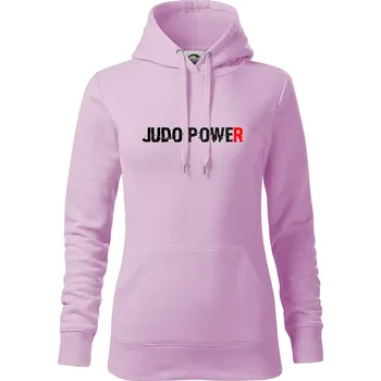 Dámská mikina Judo power - Mikina dámská Cape s kapucí - L ( Orchid )
