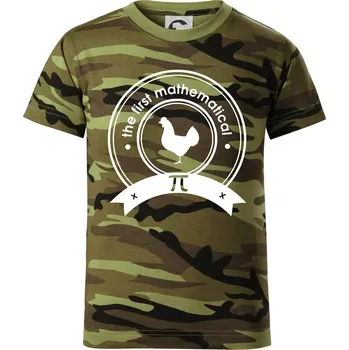 The First Mathematical - Dětské maskáčové triko - 146 cm/10 let ( Zelený maskáč )