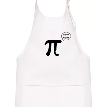 Kuchyňská zástěra Nakouslé Pí - Dětská zástěra na vaření - Univerzální velikost ( Bílá )