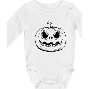 Dýně sketch - Body kojenecké s dlouhým rukávem - Dlouhý r. 3-6 měs ( Bílá )