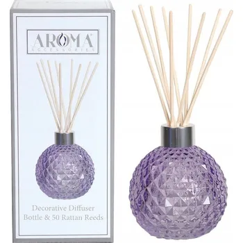 Aroma difuzér Difuzér Woodbridge Candle s tyčinkami, 1 kus, fialový