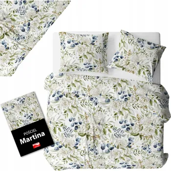 Povlečení Sada Povlečení 160x200 Bavlna Přírodní KVĚTINY Bleskový zámek
