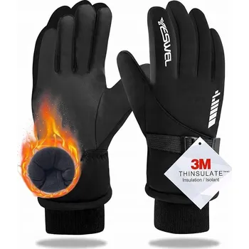 Rukavice YESWEL Lyžařské rukavice s dotykovými prsty / Větruodolné VEL. L