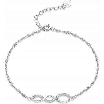 Náramek STŘÍBRNÝ NÁRAMEK 925 CELEBRITKA RHODIOVANÝ DÁMSKÝ