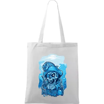 Starý mořský vlk - Taška bavlněná - 42 x 38 cm ( Bílá )