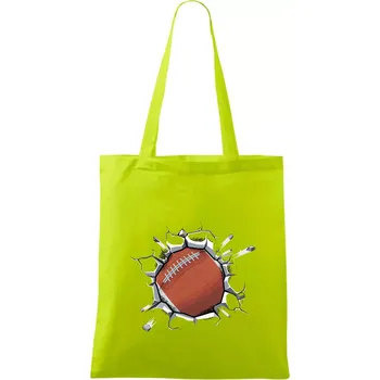 Americký fotbal míč v triku - Taška bavlněná - 42 x 38 cm ( Limetková )