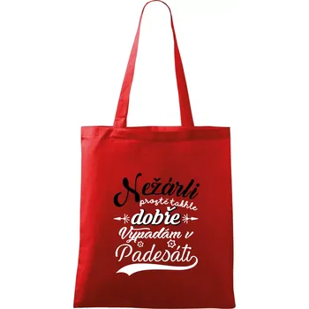 Nákupní taška Nežárli - 50 - Taška bavlněná - 42 x 38 cm ( Červená )