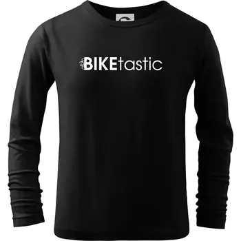 Chlapecké tričko Bike nápisy Biketastic - Triko dětské Long Sleeve - 104-110cm / 3-4 roky ( Černá )