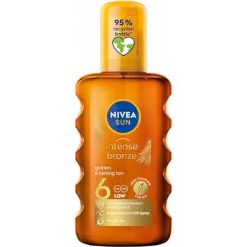 Přípravek na opalování NIVEA SUN INTENSE BRONZE Karotenový olej SPF 6 opalovací sprej 200 Ml