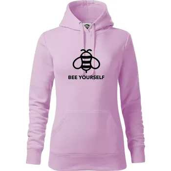 Dámská mikina Bee yourself - Mikina dámská Cape s kapucí - S ( Orchid )