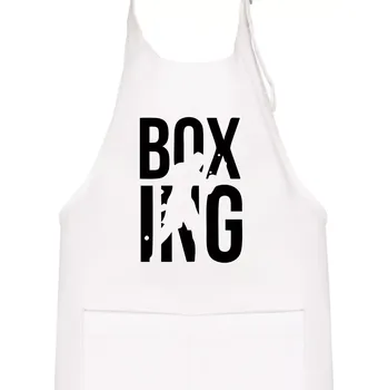 Kuchyňská zástěra Nápis Boxing - Dětská zástěra na vaření - Univerzální velikost ( Bílá )