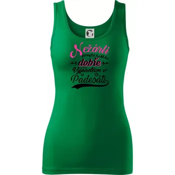 Dámské tričko Nežárli - 50 - Dámské tílko - XS ( Středně zelená )