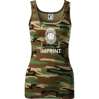 Dámské tričko Házená imprint - Dámské Maskáčové tílko - XS ( Hnědý maskáč )