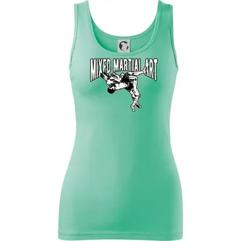 Dámské tričko MMA v boji - Dámské tílko - 2XL ( Mátová )