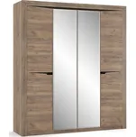 Casarredo Šatní skříň 4D SANDRA wenge/dub tabaco