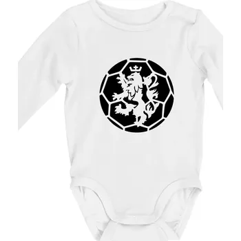 Kojenecký body Házená míč lev - Body kojenecké s dlouhým rukávem - Dlouhý r. do 3 měs ( Bílá )