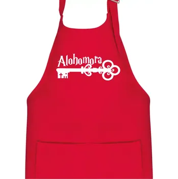 Kuchyňská zástěra Harry - Alohomora - Dětská zástěra na vaření - Univerzální velikost ( Červená )