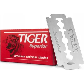 Břitva na holení Žiletky na holení Tiger Superior z nerezové oceli 5 ks
