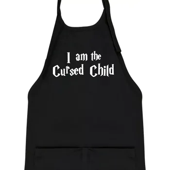 Kuchyňská zástěra Harry - Cursed Child - Dětská zástěra na vaření - Univerzální velikost ( Černá )