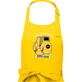 Kuchyňská zástěra Boxing legend - Pánská zástěra na vaření - Univerzální velikost ( Žlutá )