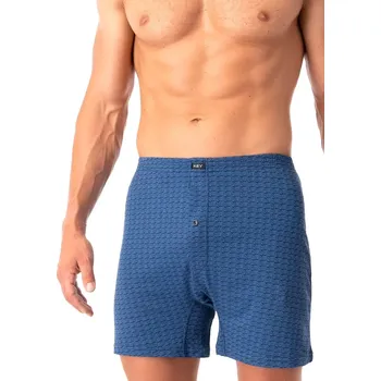 Pánské spodní prádlo Boxerky Key MXC 813 A25 M-4XL tmavě modrá 3xl