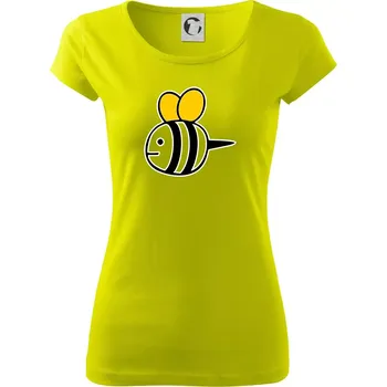 Včelka kreslená - Dámské triko Pure - XS ( Limetková )