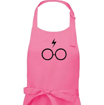 Kuchyňská zástěra Harry - Brýle - Pánská zástěra na vaření - Univerzální velikost ( Růžová )