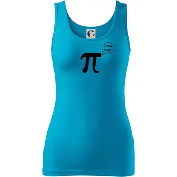 Dámské tričko Nakouslé Pí - Dámské tílko - XS ( Světlý tyrkys )