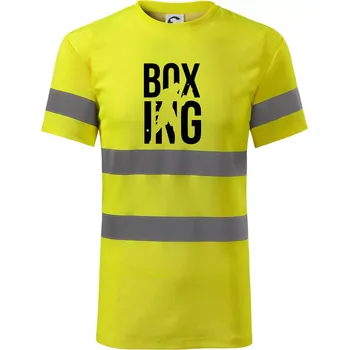 Pánské oblečení Nápis Boxing - Triko reflexní - HV PROTECT - 3XL ( Neonově žlutá )