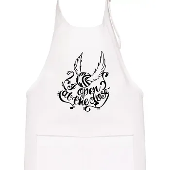 Kuchyňská zástěra Harry - Zlatonka - Dětská zástěra na vaření - Univerzální velikost ( Bílá )