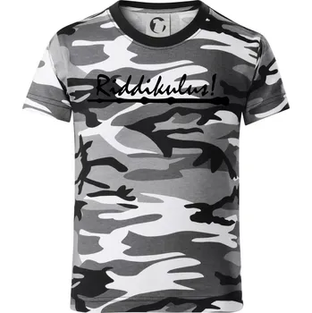 Harry - Riddikulus - Dětské maskáčové triko - 146 cm/10 let ( Šedý maskáč )