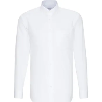 Pánská košile Seidensticker Košile Shirt Comfort LSL, dlouhý rukáv COT782420001xh-white Bílá 39