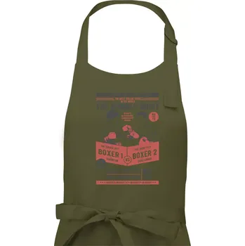 Kuchyňská zástěra Classic Boxing - Pánská zástěra na vaření - Univerzální velikost ( Khaki )