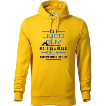 Pánská mikina Judo Guy - Mikina pánská Cape s kapucí - XL ( Žlutá )