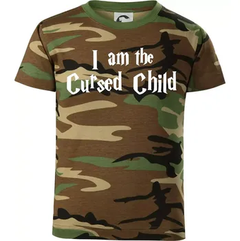 Harry - Cursed Child - Dětské maskáčové triko - 134 cm/8 let ( Hnědý maskáč )