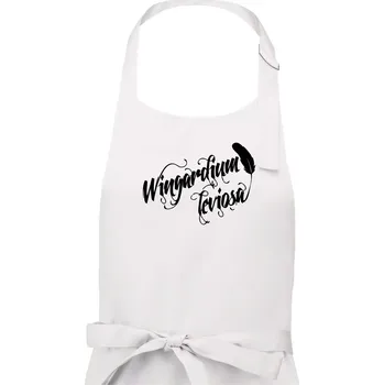 Kuchyňská zástěra Harry - Wingardium Leviosa - Dámská zástěra na vaření - Univerzální velikost ( Bílá )