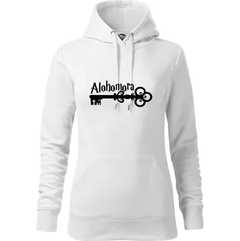 Dámská mikina Harry - Alohomora - Mikina dámská Cape s kapucí - 2XL ( Bílá )