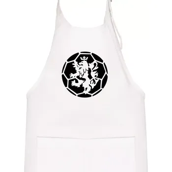 Kuchyňská zástěra Házená míč lev - Dětská zástěra na vaření - Univerzální velikost ( Bílá )