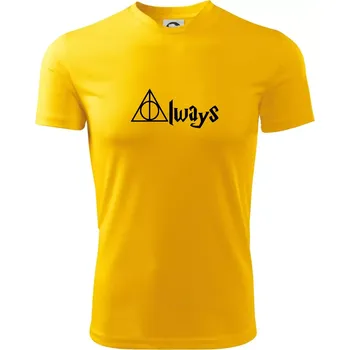Pánské tričko Harry - Always - Pánské triko Fantasy sportovní (dresovina) - 2XL ( Žlutá )