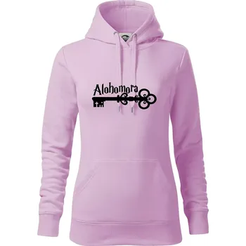 Dámská mikina Harry - Alohomora - Mikina dámská Cape s kapucí - XL ( Orchid )